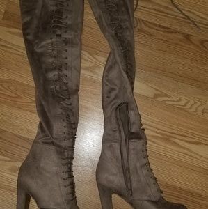 BROWN THIGH HIGH BOOT